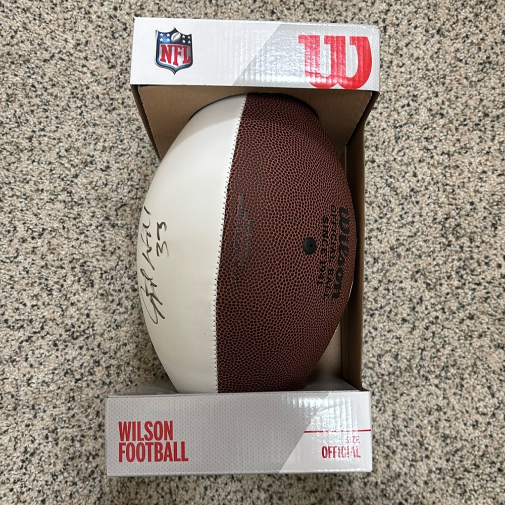 Javonte Williams Signed NFL Football still in box